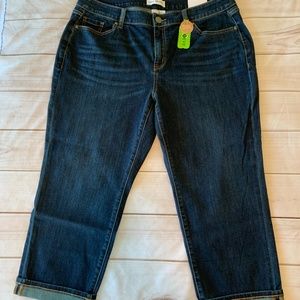 NWT Lane Bryant Girlfriend Crop Jeans Size 16